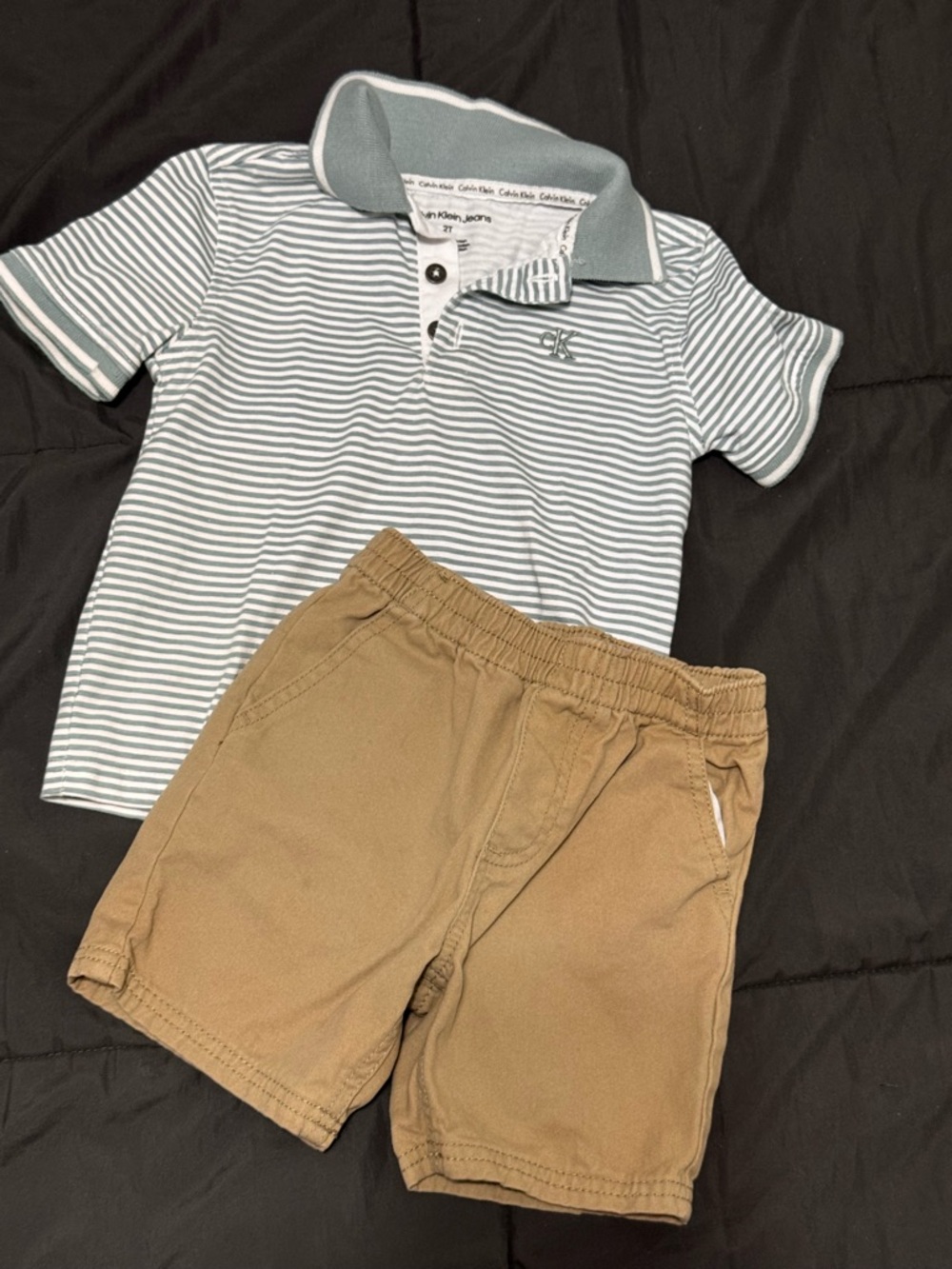 Calvin Klein Toddler Boys Polo outfit 2T